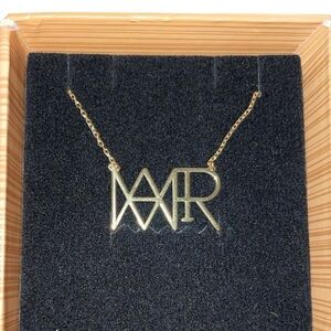 NEW ROBERTO Sterling Silver + 14K Electroplate Custom Name 20” Chain $50